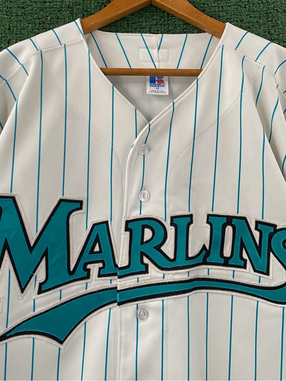 VTG 90’s Russell Athletic Florida Marlins Diamond Collection Baseball Jersey 44 - Picture 2 of 9